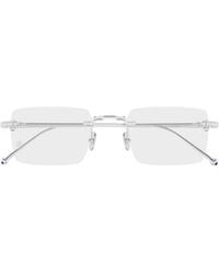 Cartier - Rectangle Frame Glasses - Lyst