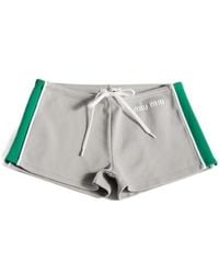 Miu Miu - Technical Yarn Shorts - Lyst