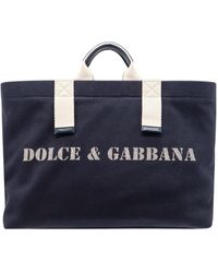 Dolce & Gabbana - Logo Printed Shoulder Bag - Lyst
