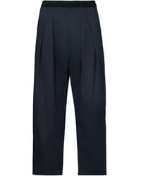 Maison Margiela - Pleated Loose-Fit Cropped Pants - Lyst