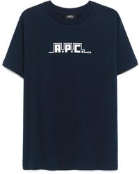 A.P.C. - Snake-Print T-Shirt - Lyst