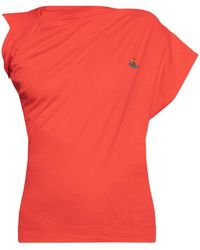 Vivienne Westwood - Orb Embroidered Asymmetric T-Shirt - Lyst