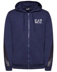 EA7 - Logo And Hat Casual Jacket - Lyst