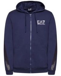 EA7 - Logo And Hat Casual Jacket - Lyst