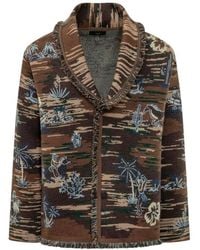 Alanui - Tex-Hawaii Jacquard Cardigan - Lyst