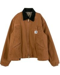 Sacai - X Carhartt Logo Patch Zip-Up Jacket - Lyst
