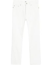 Ami Paris - Ami Wide Stretch Cropped Denim Jeans - Lyst