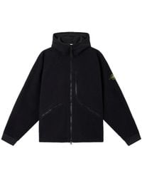 Stone Island - Logo Patch Hooded Jacket - Lyst