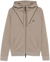 BOSS - Double B-Monogram Zip-Up Hoodie - Lyst