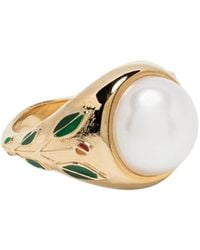 CASABLANCA - Pearl Signet Ring - Lyst