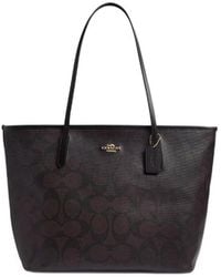 COACH - Large City Tote Bag - Lyst