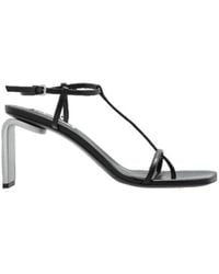 Jil Sander - Thong Strap Heeled Sandals - Lyst