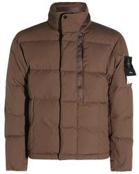 Stone Island - High-Neck Padded Jacket - Lyst