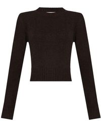 Ami Paris - Ami Long Sleeved Crewneck Knitted Jumper - Lyst