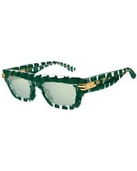 Bottega Veneta - Eyewear Mitre Square Frame Sunglasses - Lyst