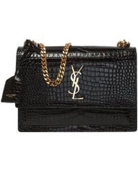 Saint Laurent - Sunset Embossed Medium Shoulder Bag - Lyst