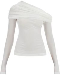 Christopher Esber - Sonora Veiled Long Sleeve Top - Lyst