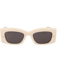 McQueen - Eyewear Rectangle Frame Sunglasses - Lyst
