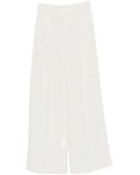 Twinset - Wide-Leg Tailored Trousers - Lyst