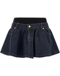 7 For All Mankind - 'Banded Mini' Skirt - Lyst