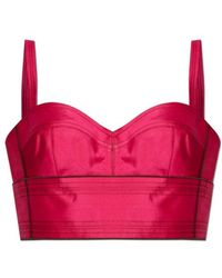 Tory Burch - Silk Cropped Top - Lyst