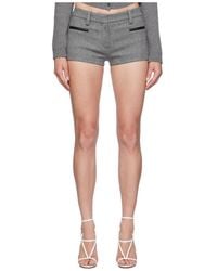 Magda Butrym - Wool And Cashmere Blend Shorts With Patch Pockets - Lyst