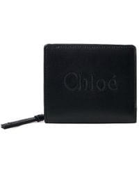 Chloé - Chloé Sense Compact Bi-Fold Wallet - Lyst