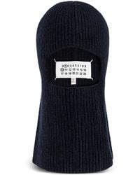 Maison Margiela - Numbers Patch Knitted Balaclava - Lyst
