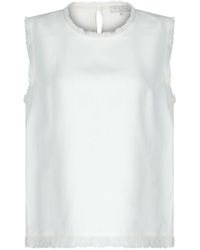 Antonelli - Fringed Sleeveless Top - Lyst