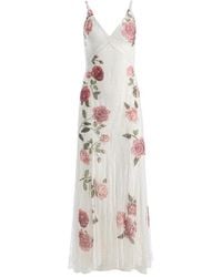 Alice + Olivia - Alice Olivia Nisa Floral Printed Long Dress - Lyst