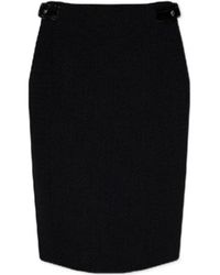 Moschino - Strap-Detail Pencil Skirt - Lyst