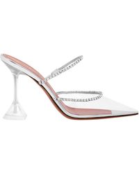 AMINA MUADDI - Logo High-Heeled Sandals - Lyst