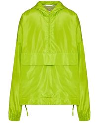 Valentino - Half-Zipped Hooded Jacket - Lyst