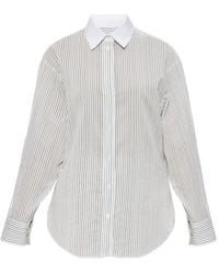 Isabel Marant - Button-Up Striped Shirt - Lyst