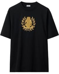 Burberry - Embroidered B Crest T-Shirt - Lyst