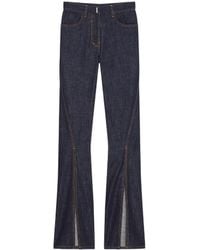 Givenchy - High-Waisted Boot Cut Jeans - Lyst