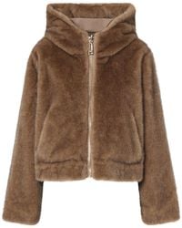 Liu Jo - Reversible Faux Fur Hooded Jacket - Lyst