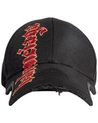 Balenciaga - Distressed Gothic Placement No Closure Cap - Lyst