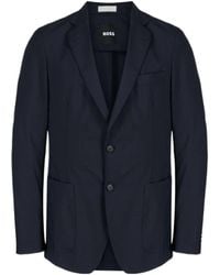 BOSS - Slim-Cut Single-Breasted Blazer - Lyst