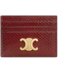 Celine - Card Holder Triomphe - Lyst