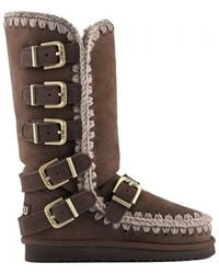 Mou - Eskimo Buckle Strap Boots - Lyst
