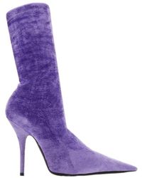 Balenciaga - Knife Heeled Ankle Boots - Lyst