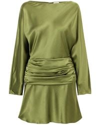 STAUD - Silk Mini Skirt - Lyst