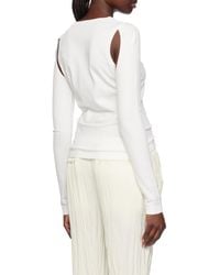 Helmut Lang - Cut-Out Fine-Knit Jumper - Lyst