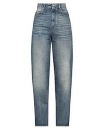 Isabel Marant - High-Rise Tapered Cropped Jeans - Lyst