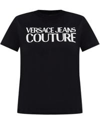 Versace Jeans Couture - Couture Logo Print Top - Lyst