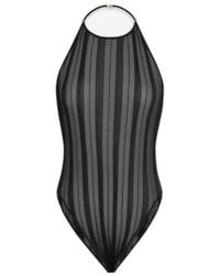 Saint Laurent - Backless Halterneck Bodysuit - Lyst