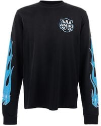 Amiri - Eagle Flames Long-Sleeved T-Shirt - Lyst