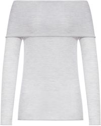 Roberto Collina - Off-Shoulder Sweater - Lyst