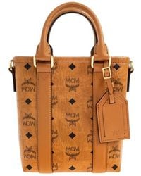 MCM - Aren Mini Printed Tote Bag - Lyst